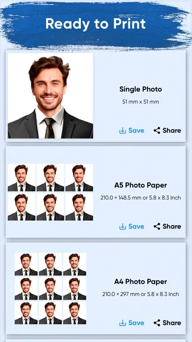 Passport photo maker - AI app Screenshots