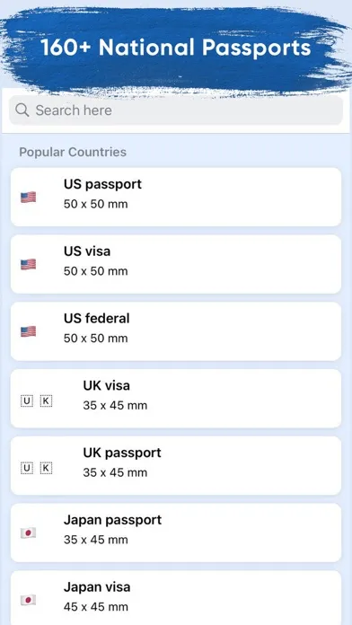 Passport photo maker - AI app Screenshots