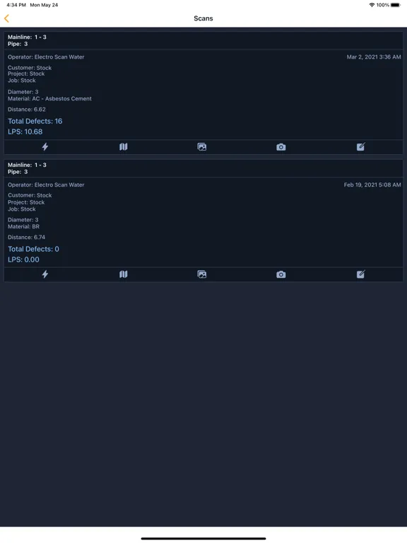 Скриншоты Electro Scan Reporting iPad 