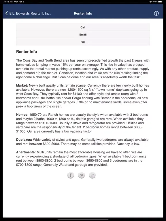 Capturas de pantalla de EL Edwards Realty II iPad 