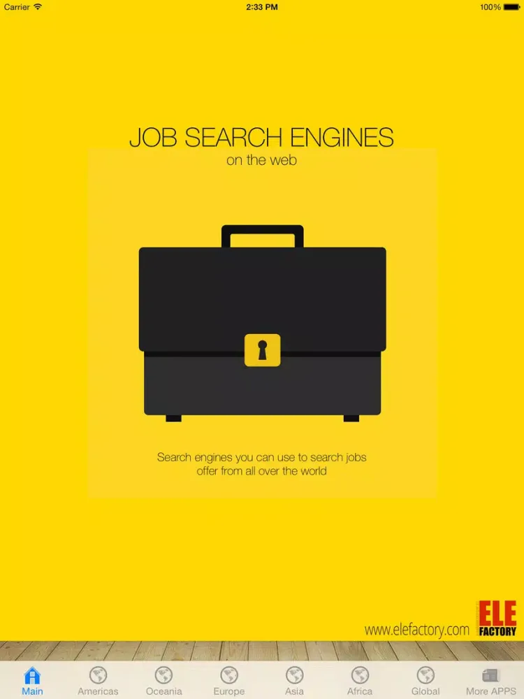 Job Search Engines List: Web Links iPad  スクリーンショット