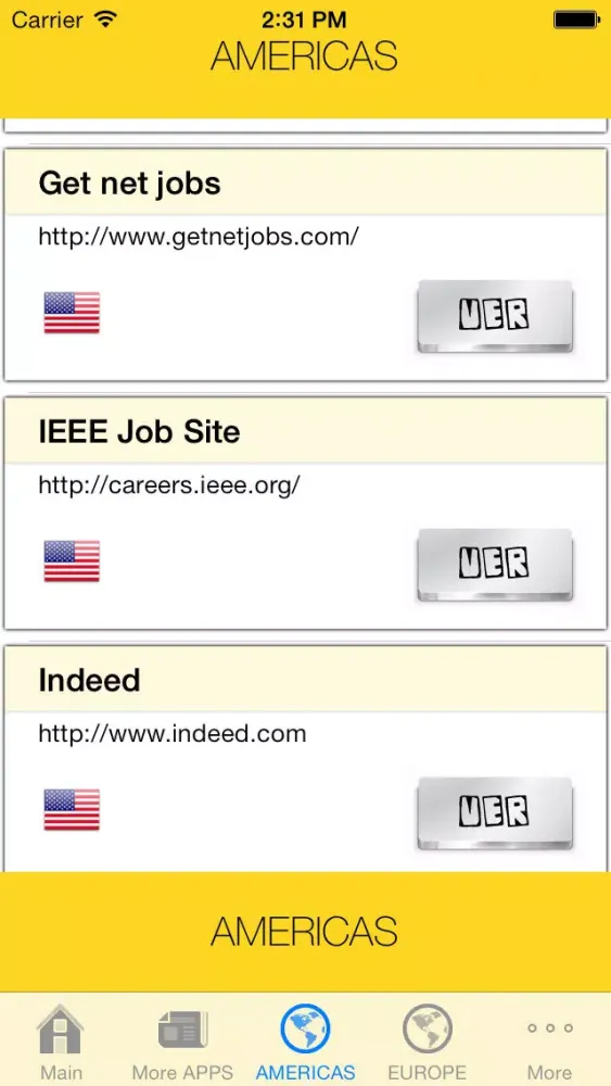 Job Search Engines List: Web Links スクリーンショット