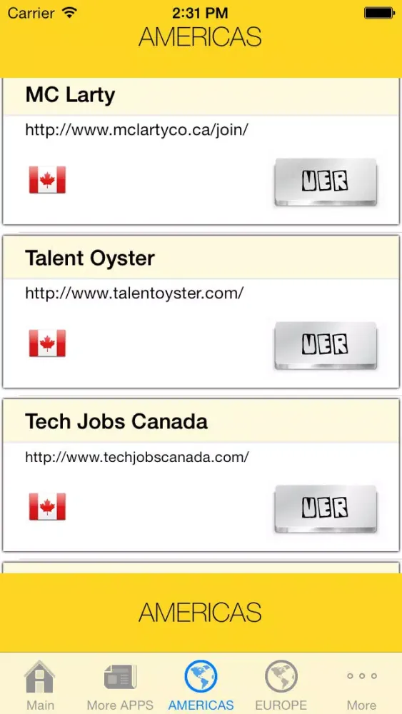 Job Search Engines List: Web Links スクリーンショット