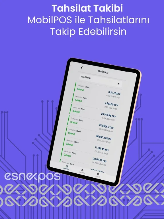 Esnek mPos iPad  Screenshots