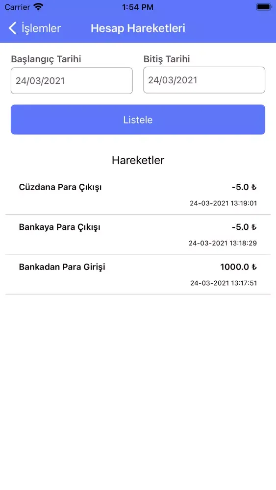 Elekse Cüzdan سکرین شاٹس