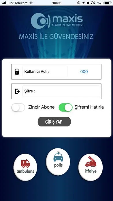 Maxis Alarm سکرین شاٹس