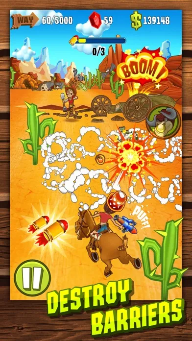 Capturas de tela do Shoot and Run: Western
