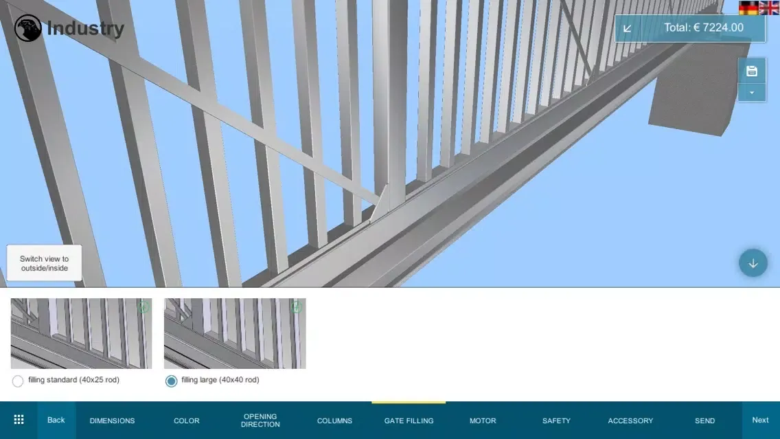 Capturas de pantalla de Falken Gate Configurator