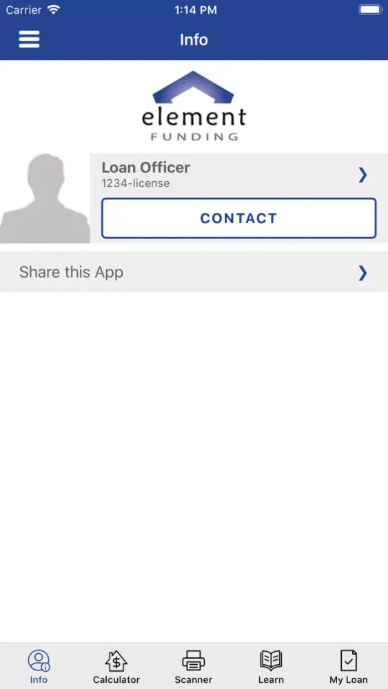 Element Funding Screenshots