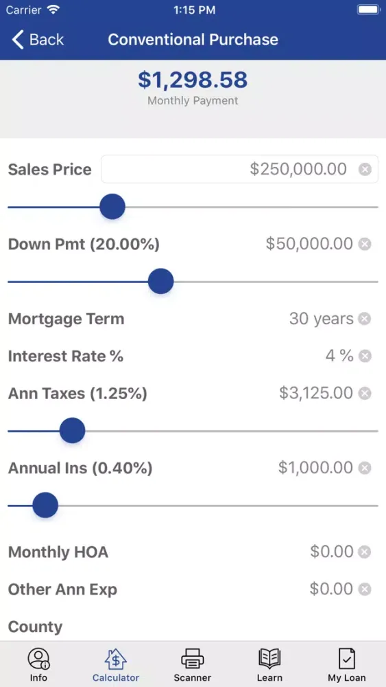 Element Funding Screenshots