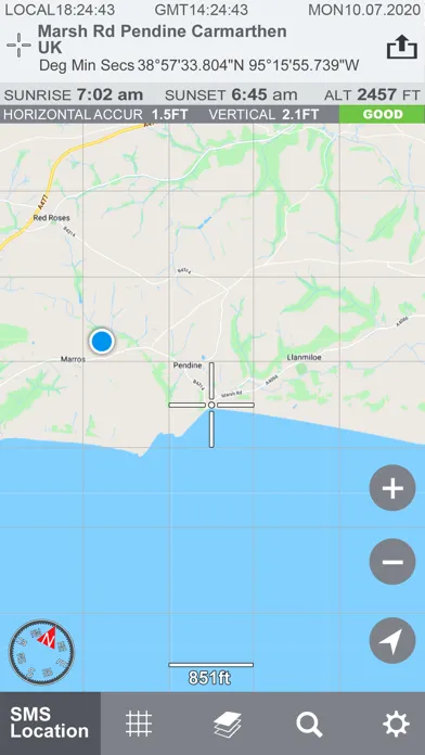 World GPS coordinates स्क्रीनशॉट