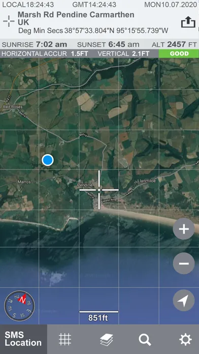 World GPS coordinates स्क्रीनशॉट