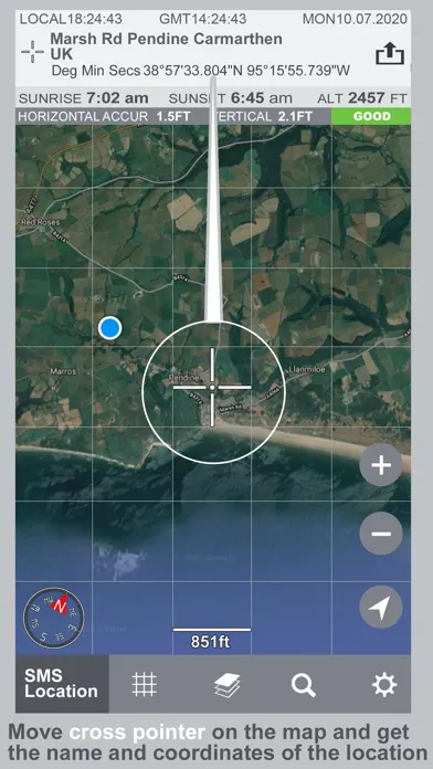 World GPS coordinates स्क्रीनशॉट