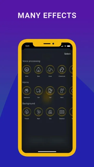 Captures d'écran de VOICE CHANGER, SOUNDBOARD
