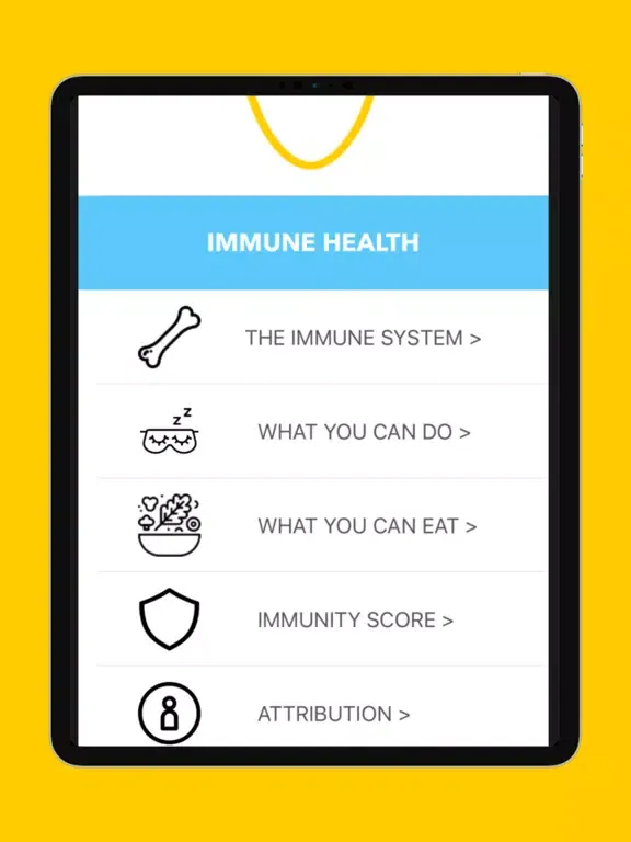 Immunity App iPad 應用截圖