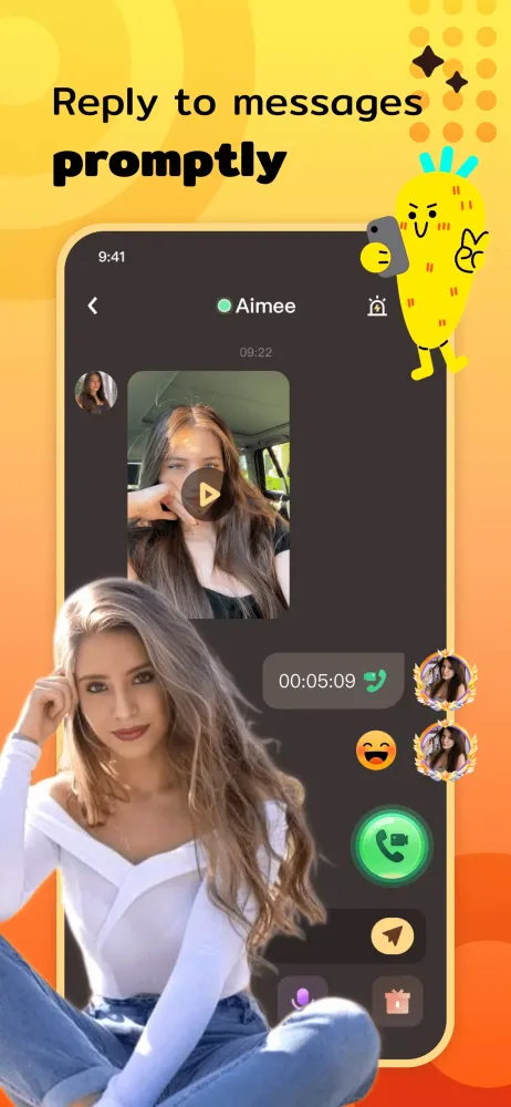 Capturas de tela do Aimee