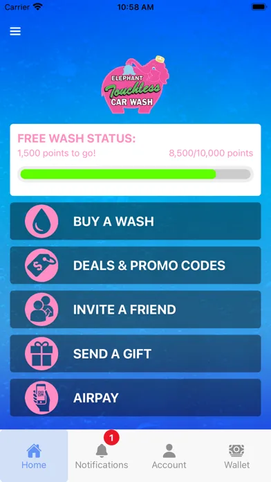 Captures d'écran de Elephant Touchless Car Wash