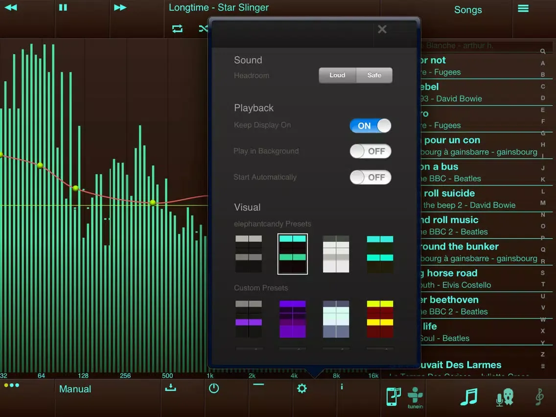 EQu - the quality equalizer iPad  Screenshots