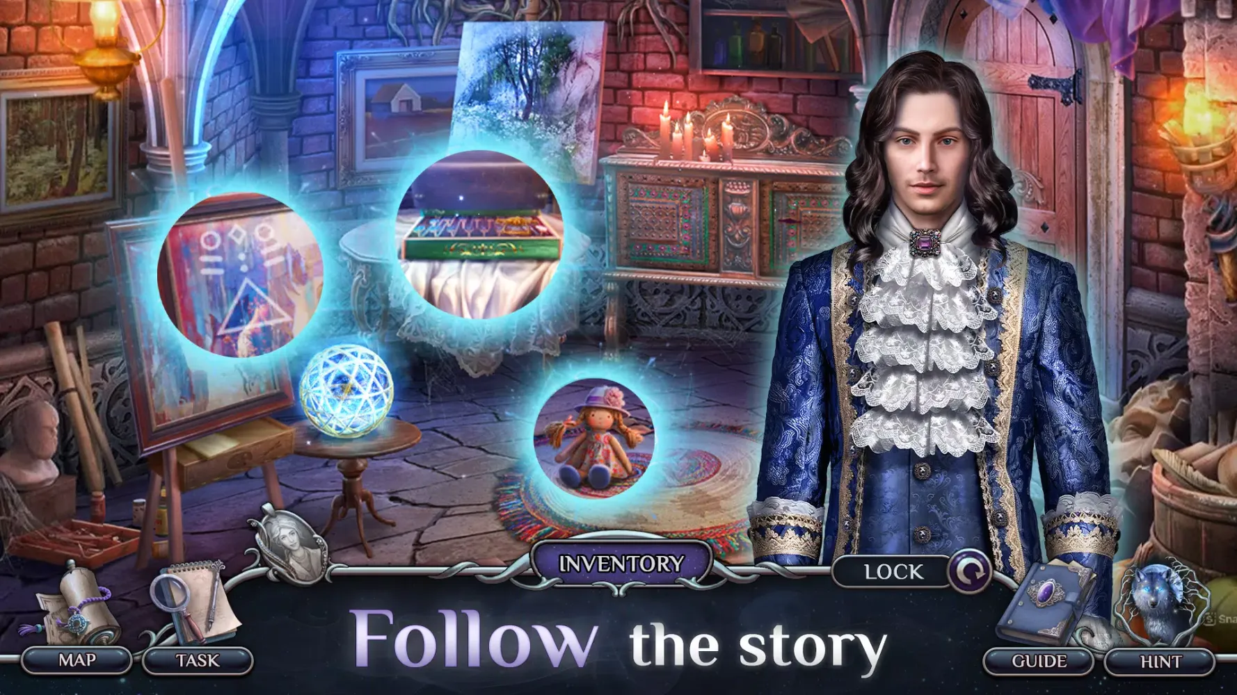 Tangkapan skrin Grim Tales 24: Hidden Objects