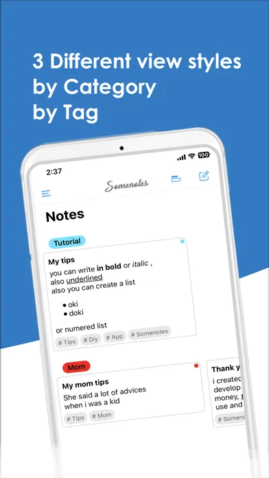 Somenotes स्क्रीनशॉट