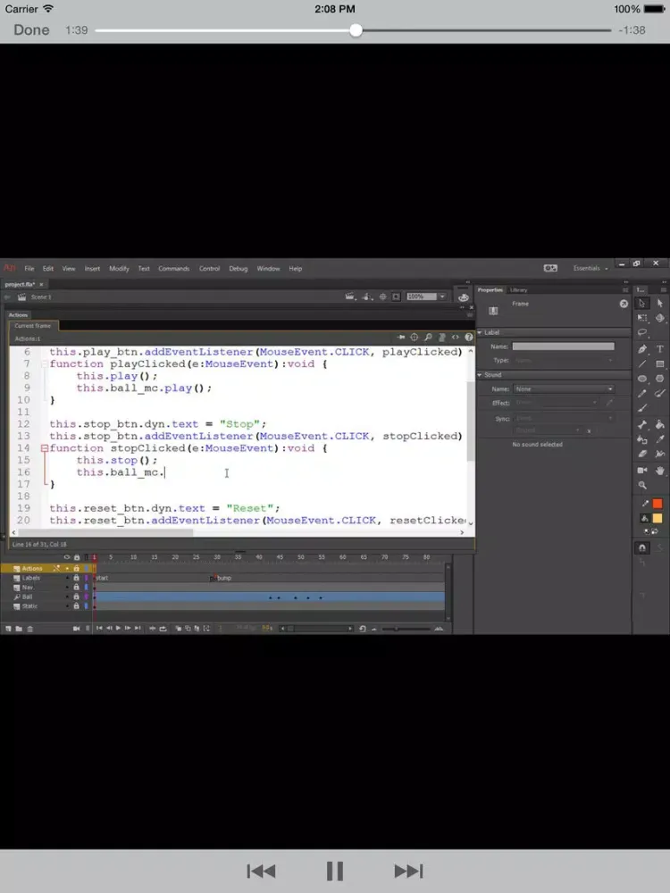 Screenshot di LearnFor AnimateCC iPad 