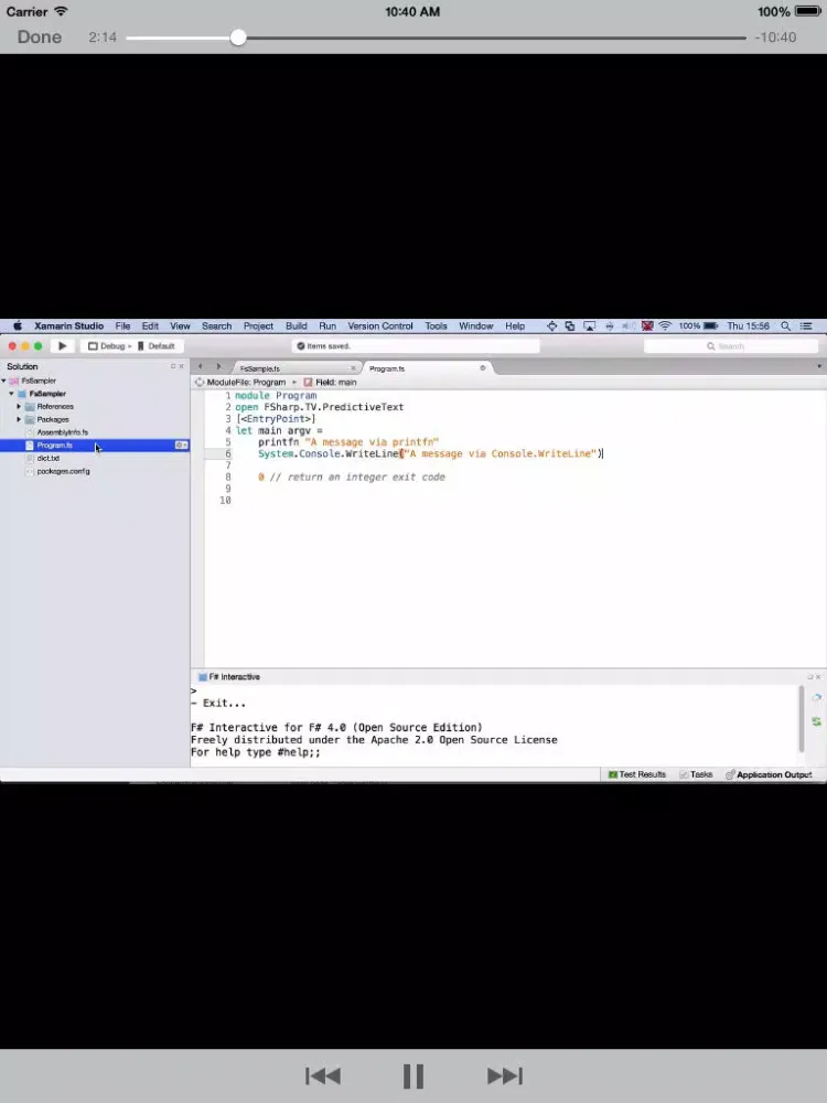 Capturas de pantalla de Learn F Programming iPad 