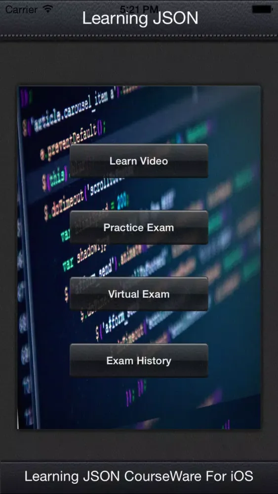 ภาพหน้าจอของ LearningJSON