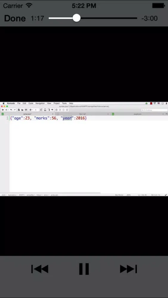 ภาพหน้าจอของ LearningJSON