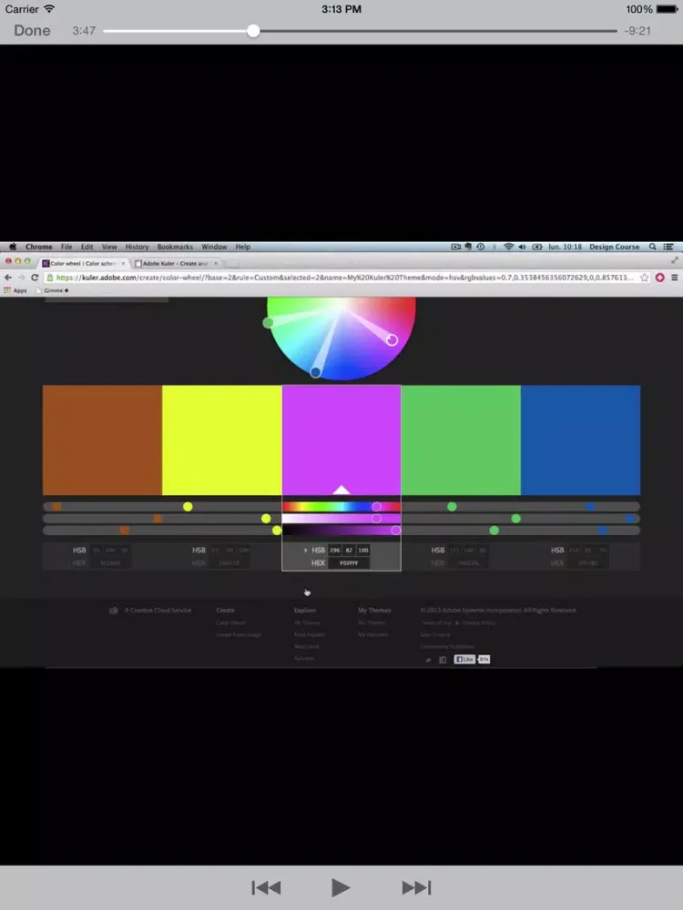 ภาพหน้าจอของ Mobile Design iPad 