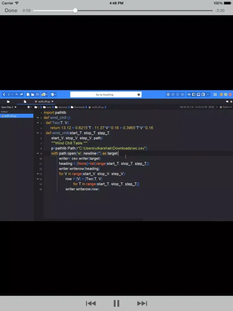 Python from Scratch iPad 应用截图