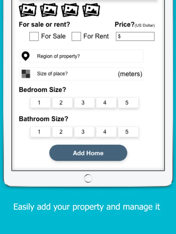 Tangkapan skrin Ethio Properties iPad 