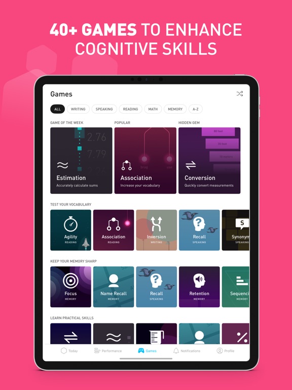 Tangkapan skrin Elevate - Brain Training Games iPad 
