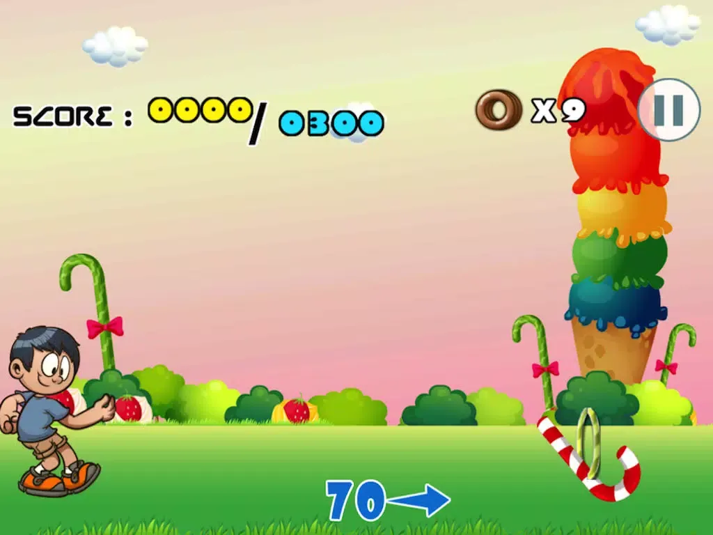 Capturas de tela do Candy Ring Toss Adventure Blast - Top Throwing Action Mania Free iPad 