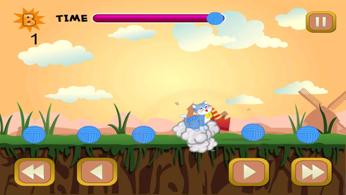 Capturas de pantalla de Cat Yarn Bouncing Mania - Kitty Ball Tap Jumping Adventure Free