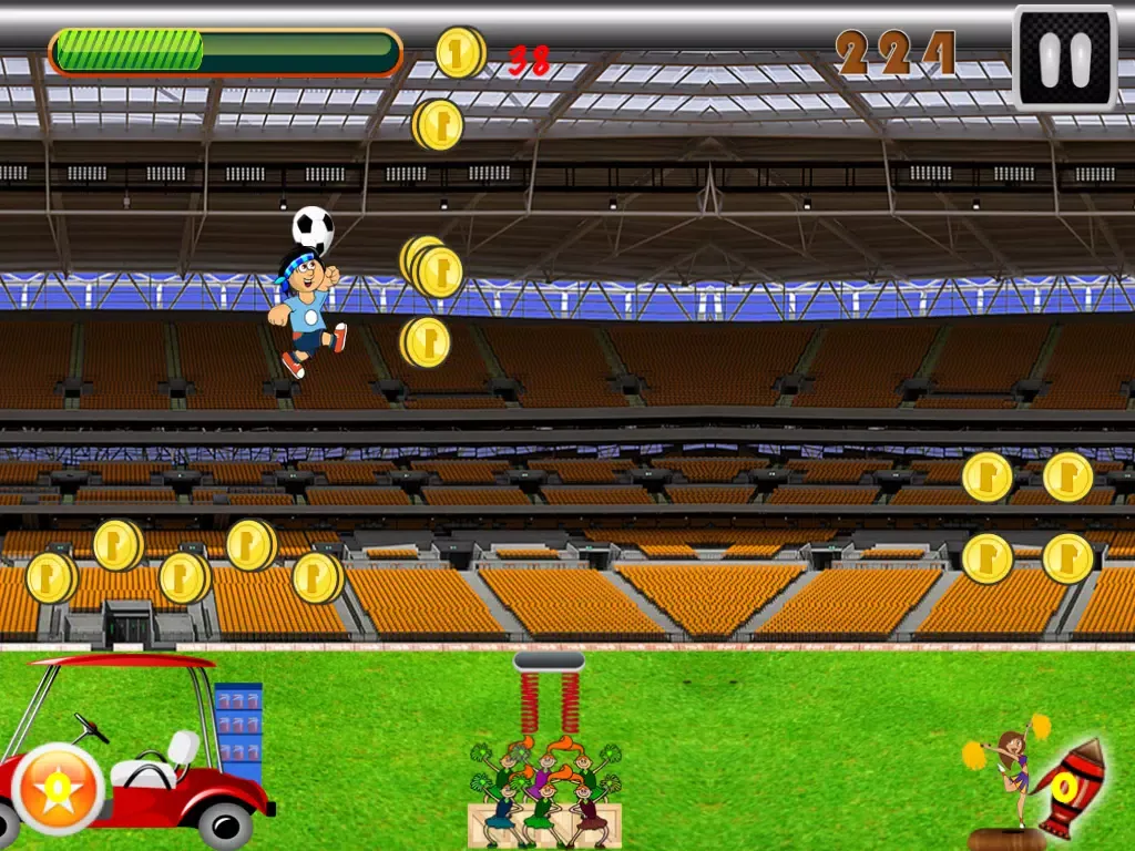 Скриншоты Soccer Ball Ballon Ninja Jump - Stadium Coin Runner Free iPad 