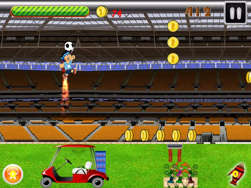 Скриншоты Soccer Ball Ballon Ninja Jump - Stadium Coin Runner Free iPad 
