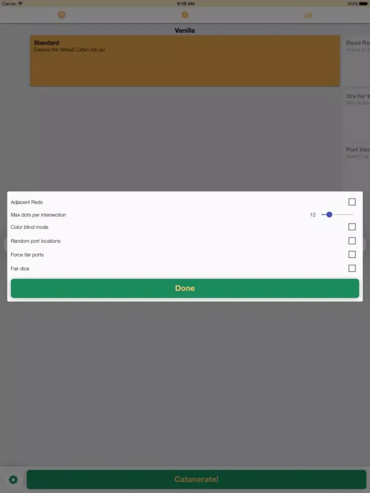 Catanerator Pro - Settlers of Catan Map Generator+ iPad  Ekran Görüntüleri