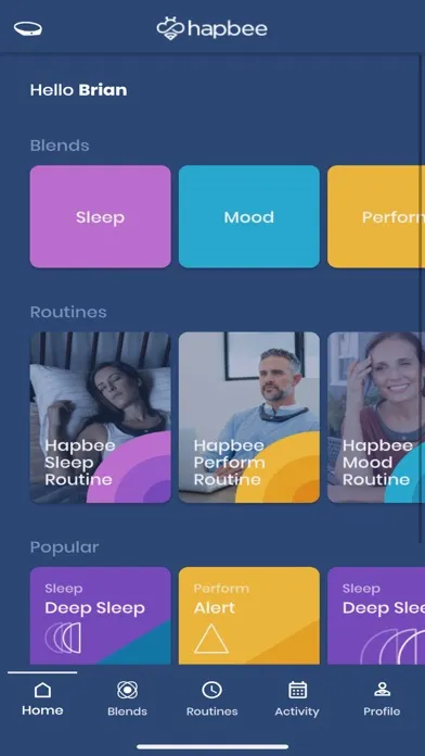 Capturas de pantalla de Hapbee Sleep & Health Wearable