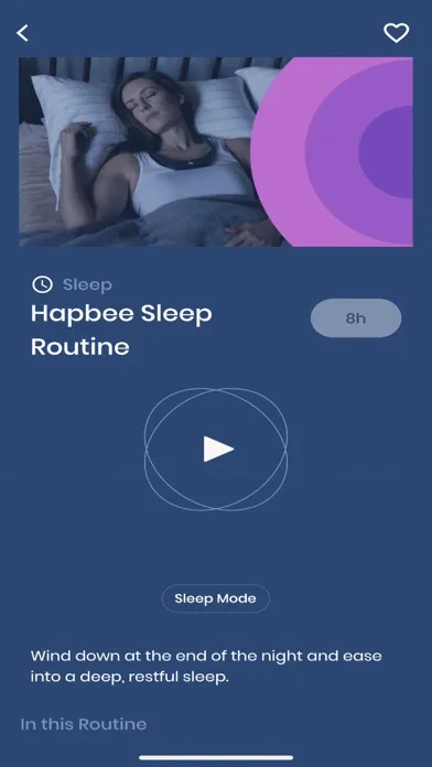 Capturas de pantalla de Hapbee Sleep & Health Wearable