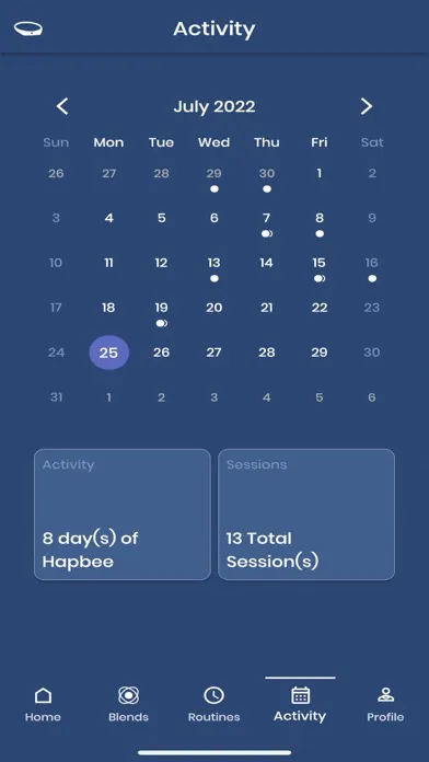 Capturas de pantalla de Hapbee Sleep & Health Wearable