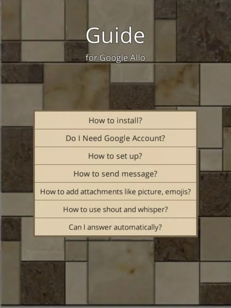 Capturas de pantalla de Guide for Google Allo iPad 