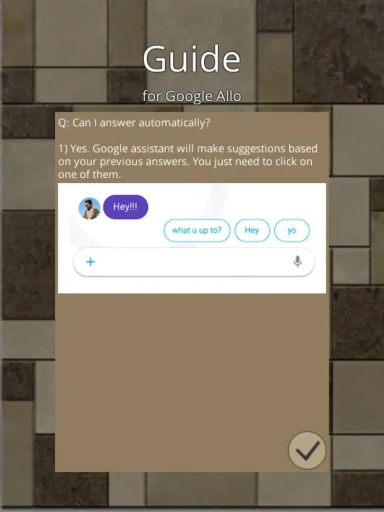 Capturas de pantalla de Guide for Google Allo iPad 