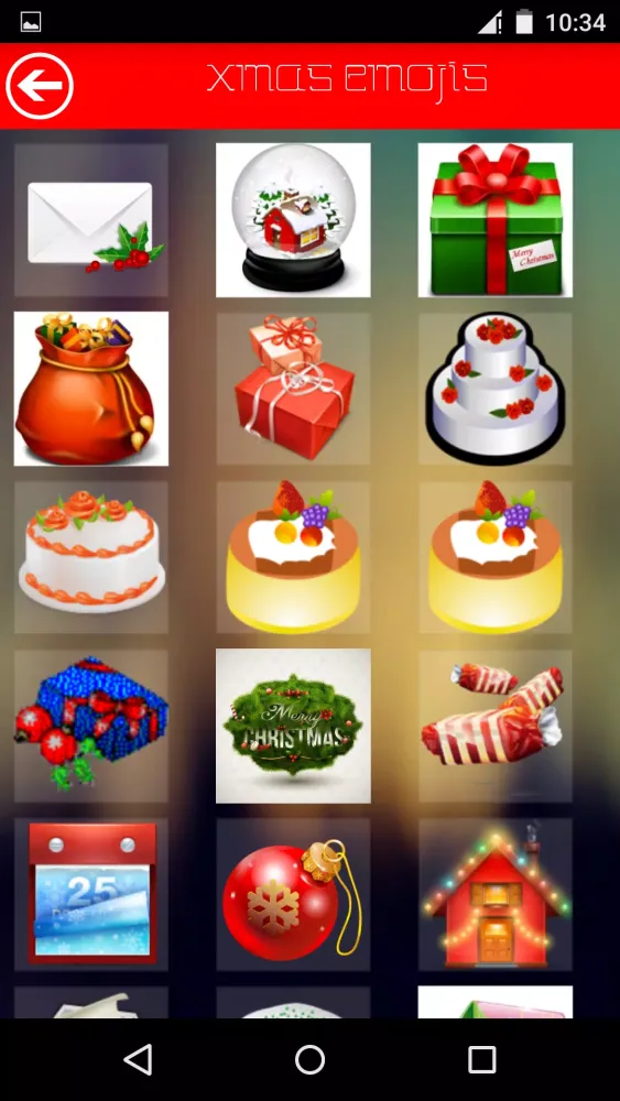 Xmas emojis free Screenshots