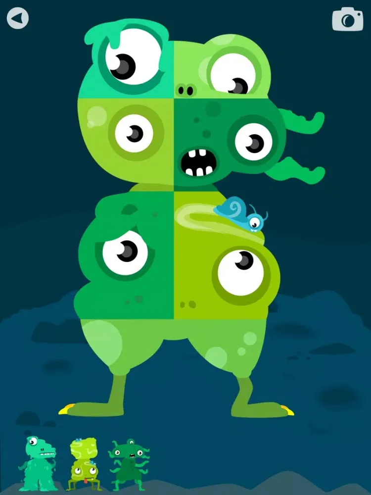 Tangkapan layar MooPuu FREE - The Animated Monster Puzzle iPad 