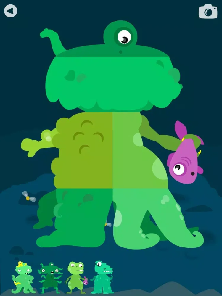 Tangkapan layar MooPuu FREE - The Animated Monster Puzzle iPad 