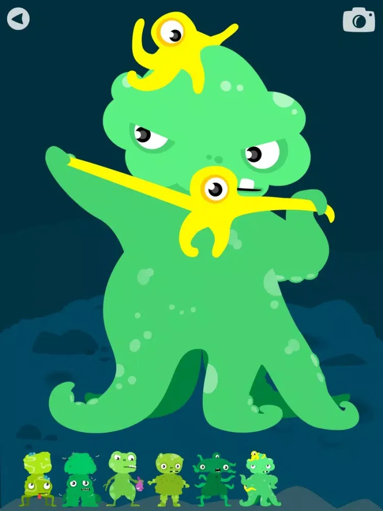 Tangkapan layar MooPuu FREE - The Animated Monster Puzzle iPad 