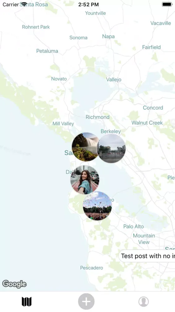 ภาพหน้าจอของ Blackhole: Geosocial