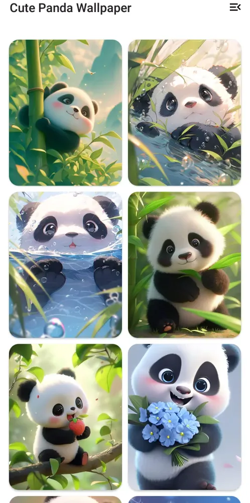 Cute Sweet Panda Wallpaper স্ক্রিনশট