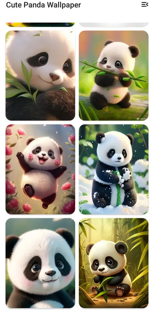 Cute Sweet Panda Wallpaper স্ক্রিনশট