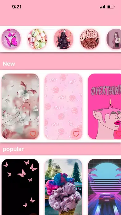 Capturas de pantalla de pinky: girly wallpaper